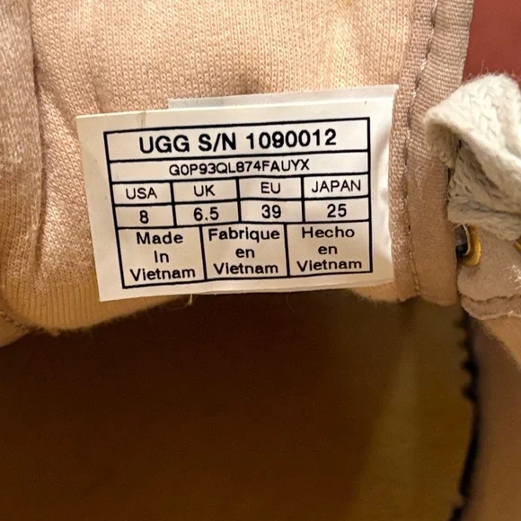 UGG Glitter Sneakers - Gold and Cream - Picture 2 of 5